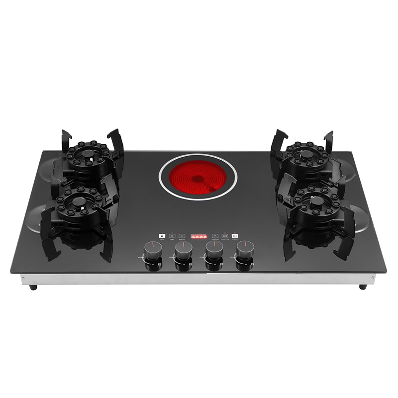 Kitchen Appliances Electric Stove - 多機能プロ仕様5口コンロ 家庭用キッチン家電 ガス電気複合調理器 ビルトインガスコンロ