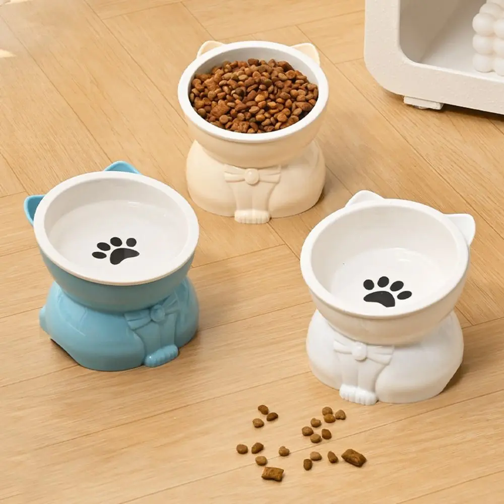Slow Cooker Ceramic - ペット用品セラミック猫ボウルクリエイティブ斜め口犬用フードフィーディングボウル滑り止めかわいいペット用給水器水容器