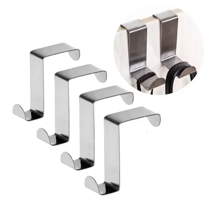 Kitchen Appliances Cabinet - Z 字型バスルームキャビネットフックによるステンレス鋼リアハンガーキーホルダーコートフックホームキッチンアクセサリーオーガナイザーツール