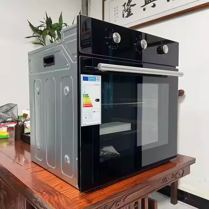 Kitchen Appliances Electric Stove - 63L電気ビルトイン4機能ダブルオーブンキッチン家電ピザ電子レンジベーキング調理器ガス電気式