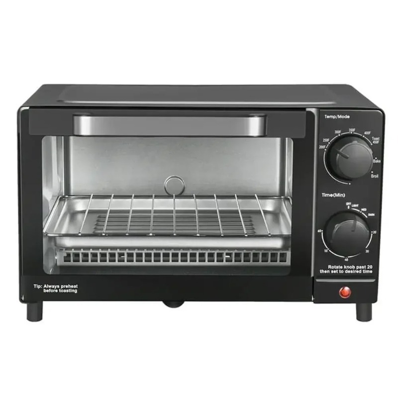 Toaster 4 Slice - 4枚焼きトースターオーブン ベイク・ブロイル・トースト 9インチピザまたは4枚のパン焼き クォーツ発熱体 60分タイマー 1050W出力