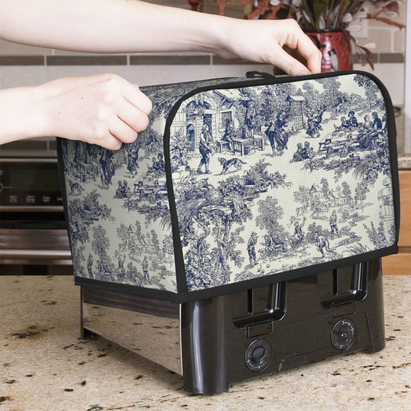 Toaster 4 Slice - トワルドジュイ トースターカバー パントースタープロテクター 洗濯機で洗えます ほとんどの標準的な2 4スライストースターに適合
