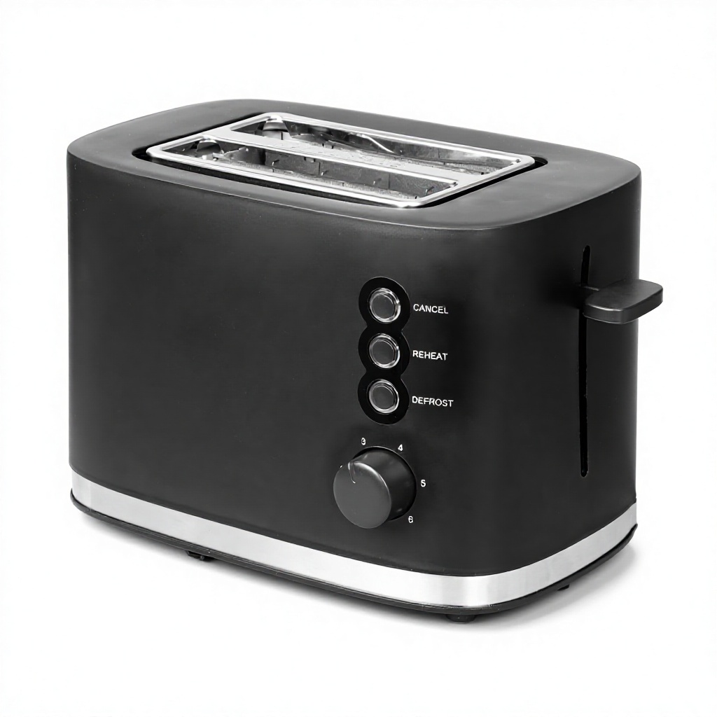 Toaster 4 Slice - 電気トースター朝食マシン自動プラグインステンレス鋼プラスチック BP-2072