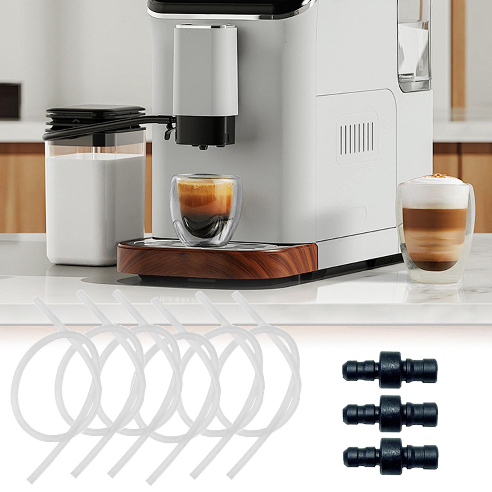 Kitchen Appliances Youtube - コーヒーミルクチューブ 6 個 コーヒーメーカー交換用ミルクホースと 3 つのコネクタセット