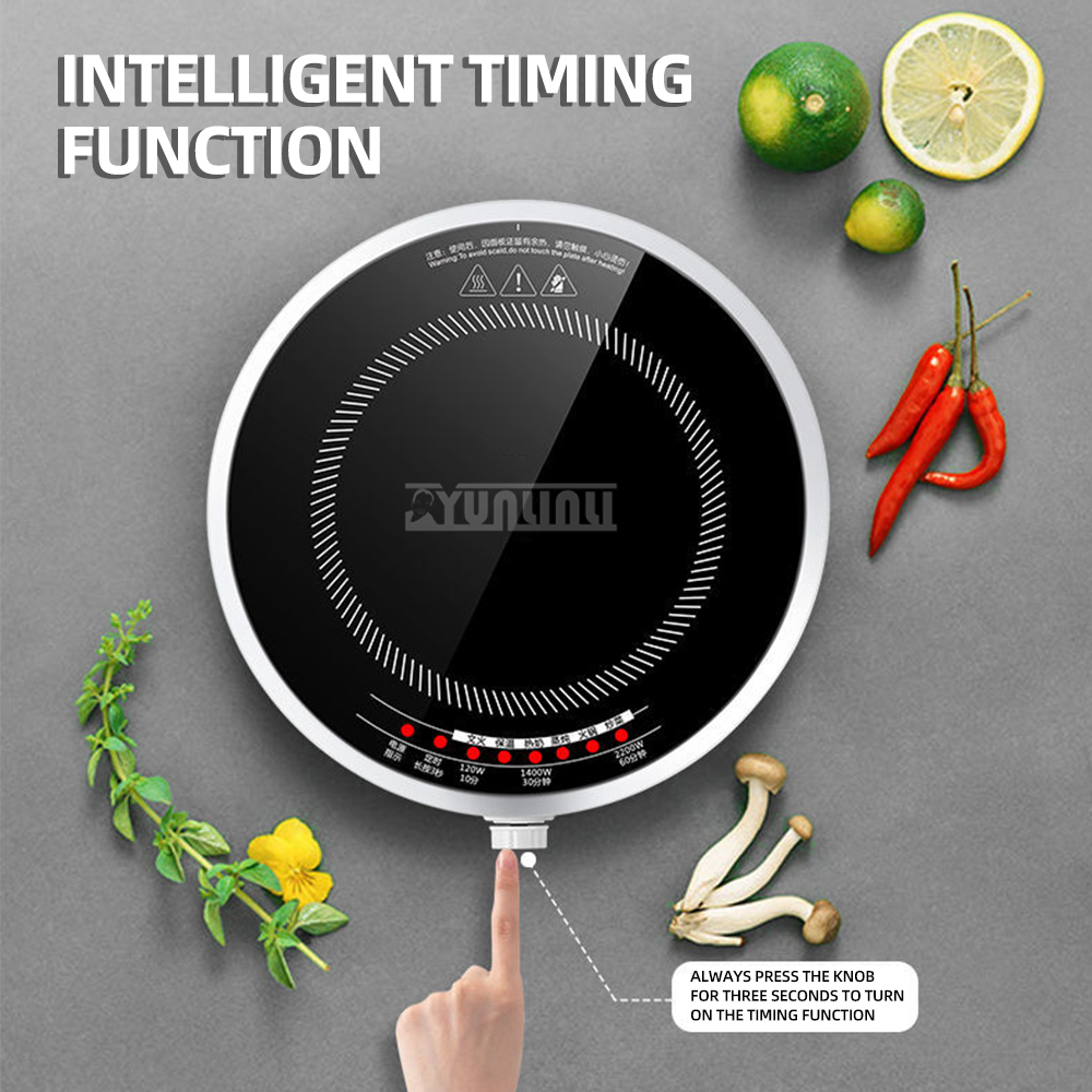 ラウンドスマート電磁調理器家庭用 2200 ワット Indu - Kitchen Appliances Electric Stove のレビューと価格