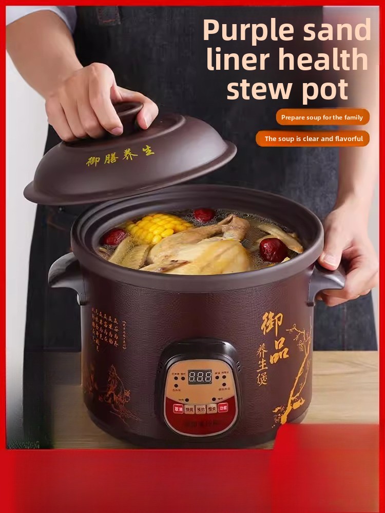 全自動2.5～6L電気スロークッカー、セラミック製スープポッ - Slow Cooker Ceramic のレビューと価格