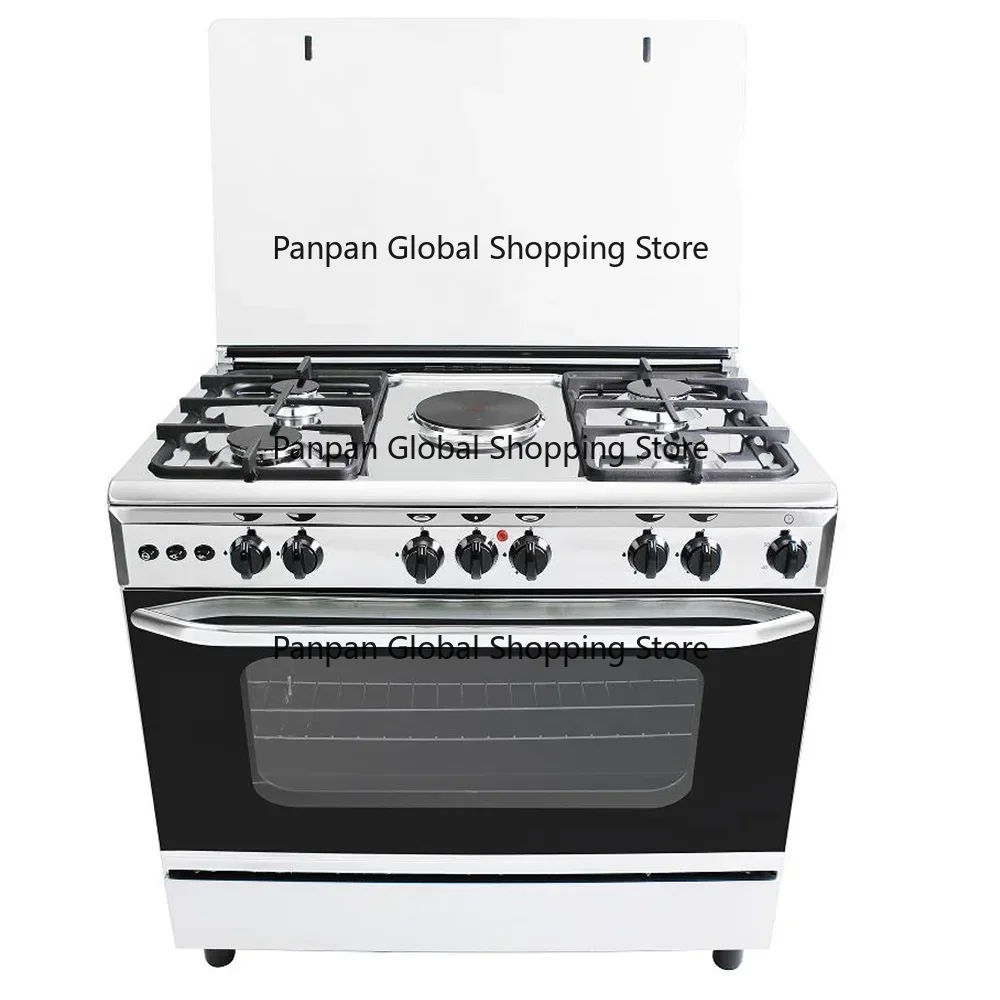 自立型レンジガスコンロ5バーナー電気式、ガスオーブン内蔵キッ - Kitchen Appliances Electric Stove のレビューと価格