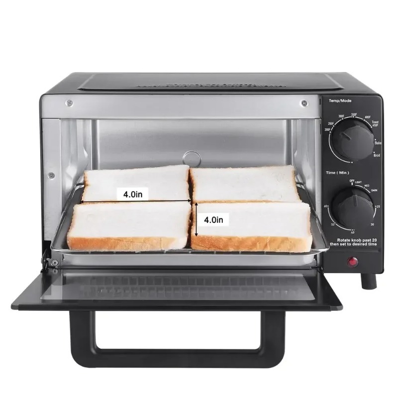 4枚焼きトースターオーブン ベイク・ブロイル・トースト 9イ - Toaster 4 Slice のレビューと価格
