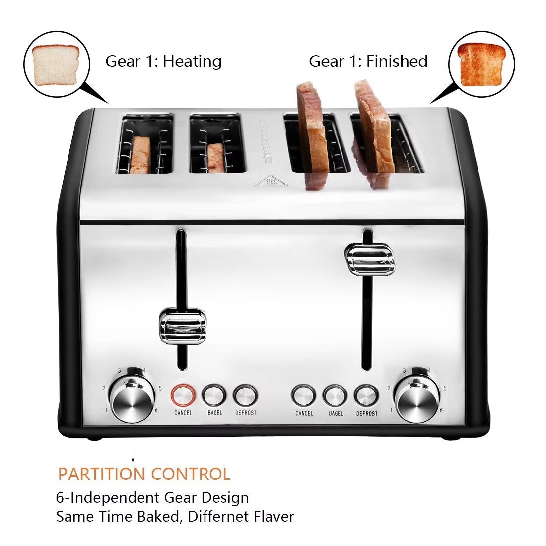 家庭用電化製品 グレーン トースター 新デザイン プロ仕様  - Toaster 4 Slice のレビューと価格