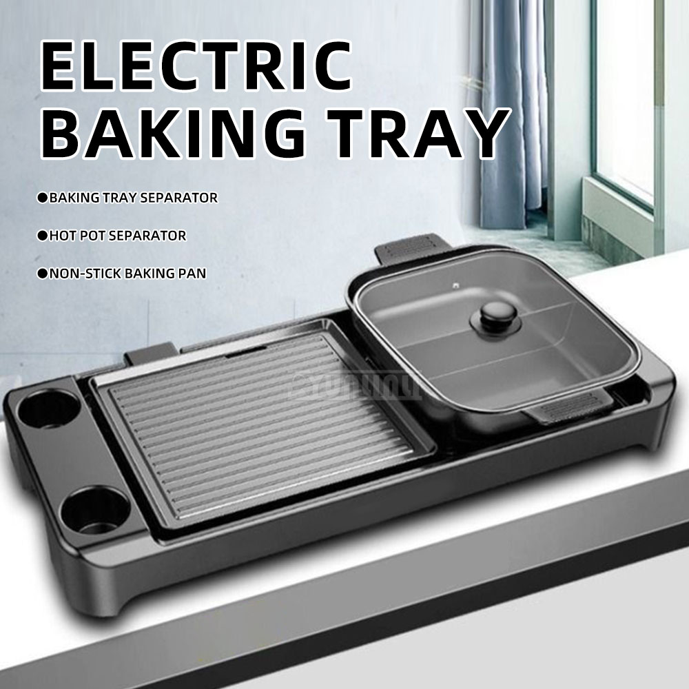 電気バーベキューホットポットストーブデュアルフレーバー調理鍋 - Kitchen Appliances Electric Stove のレビューと価格