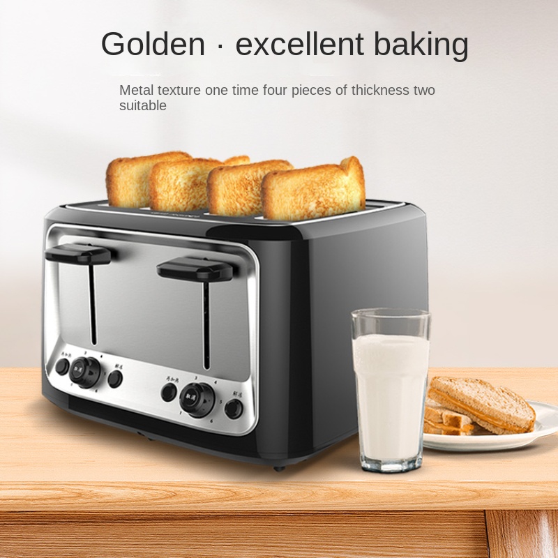 朝食用多機能トースター,全自動オーブン,朝食用,4スライス - Toaster 4 Slice のレビューと価格