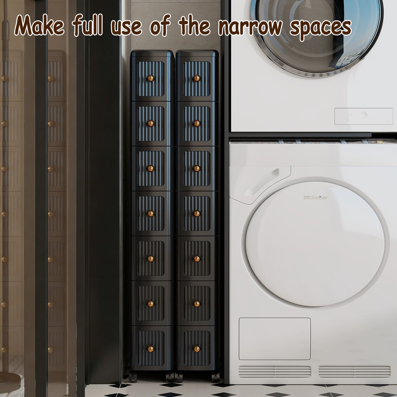 15CMの狭い隙間用引き出し収納キャビネット – キッチン、 - Kitchen Appliances Cabinet のレビューと価格