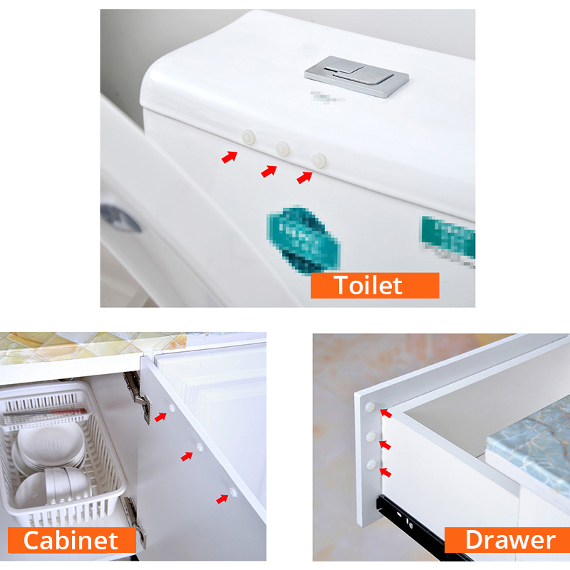 KAK 50-80 粒シリコンドアストップパッド透明ゴムキッ - Kitchen Appliances Cabinet のレビューと価格