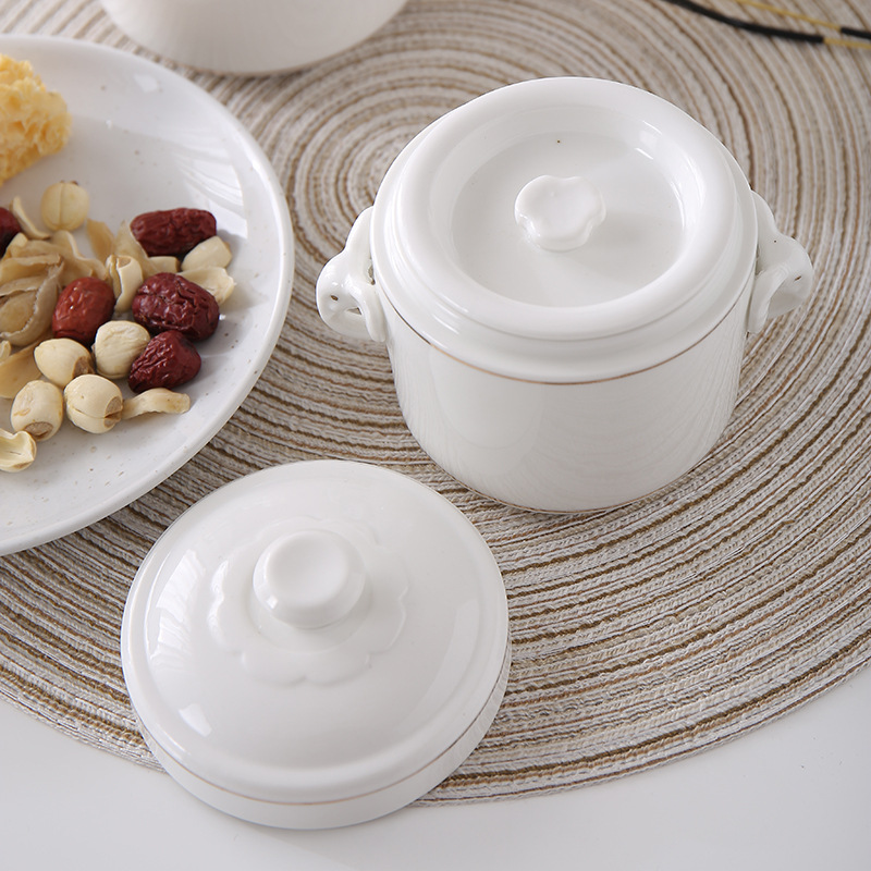 ピュアホワイトセラミックシチューポットクリエイティブ象の幹ハ - Slow Cooker Ceramic のレビューと価格