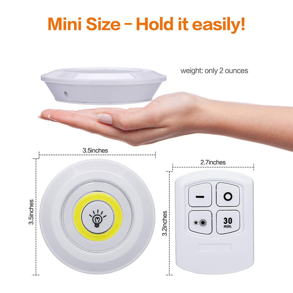 ワイヤレスリモコン付きLEDライト,超高輝度,調整可能,ワー - Kitchen Appliances Cabinet のレビューと価格